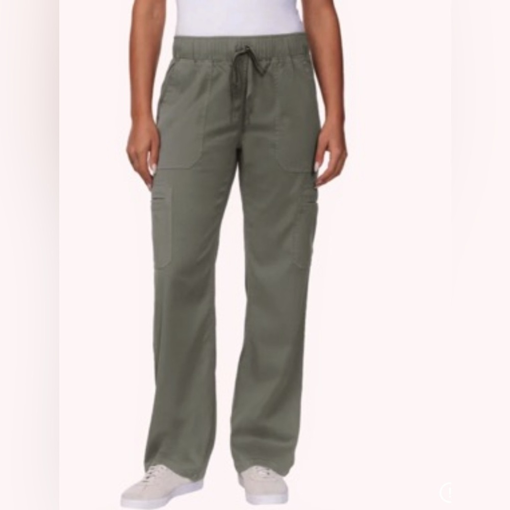 NWT XL Buffalo David Bitton Olive Green Drawstring Cargo Track Pants